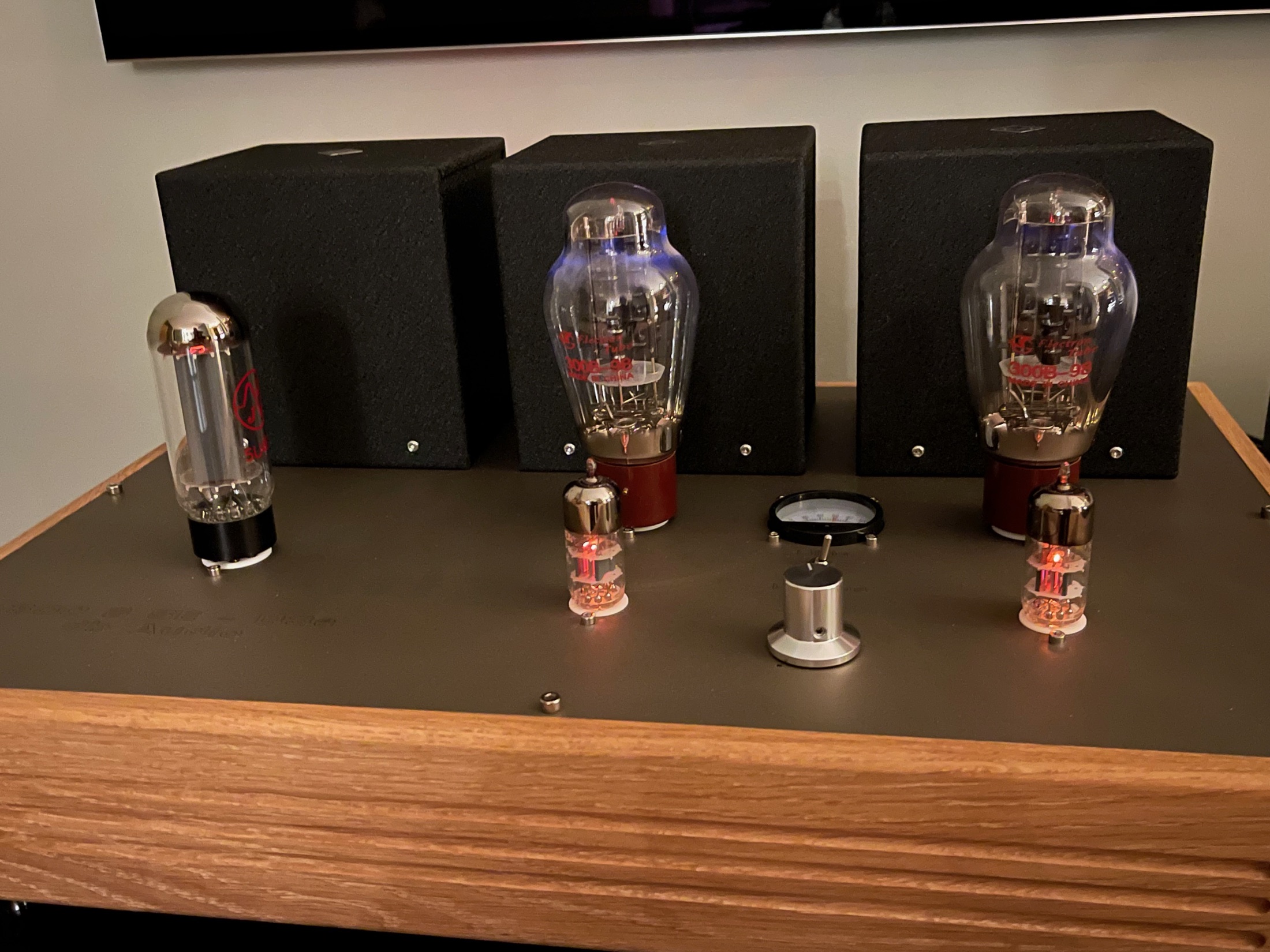 Amplificateur 300B SE à étage driver D3a Mu-Follower, tubes allumés, fabrication db audio