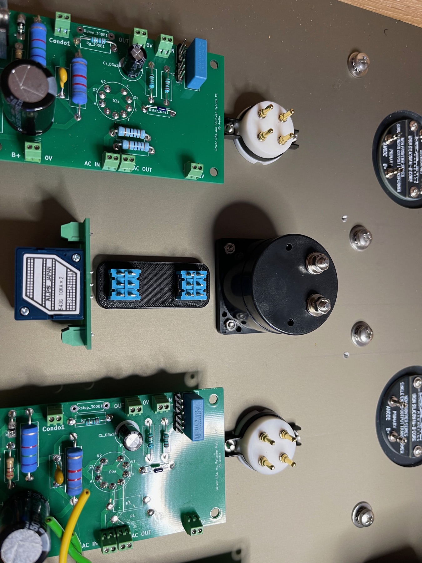 Détail des cartes driver D3a Mu-Follower, conçues par db audio