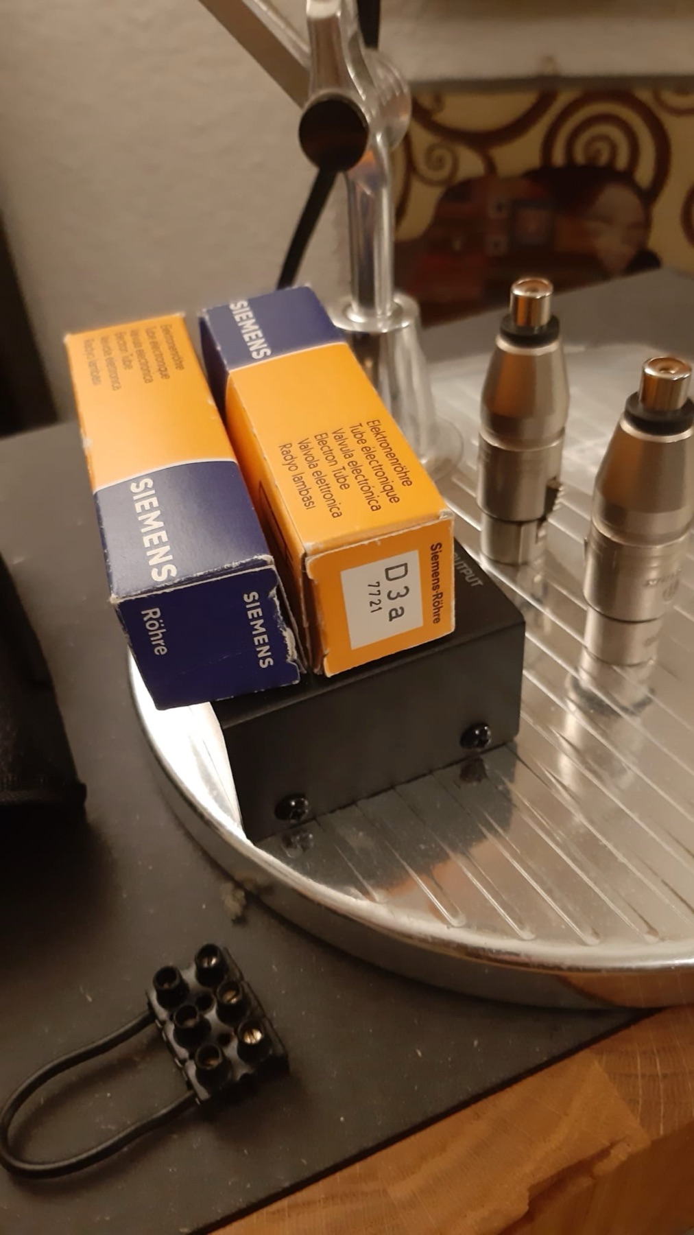 Tubes Siemens D3a d'origine, en boîte, avec connectique RCA